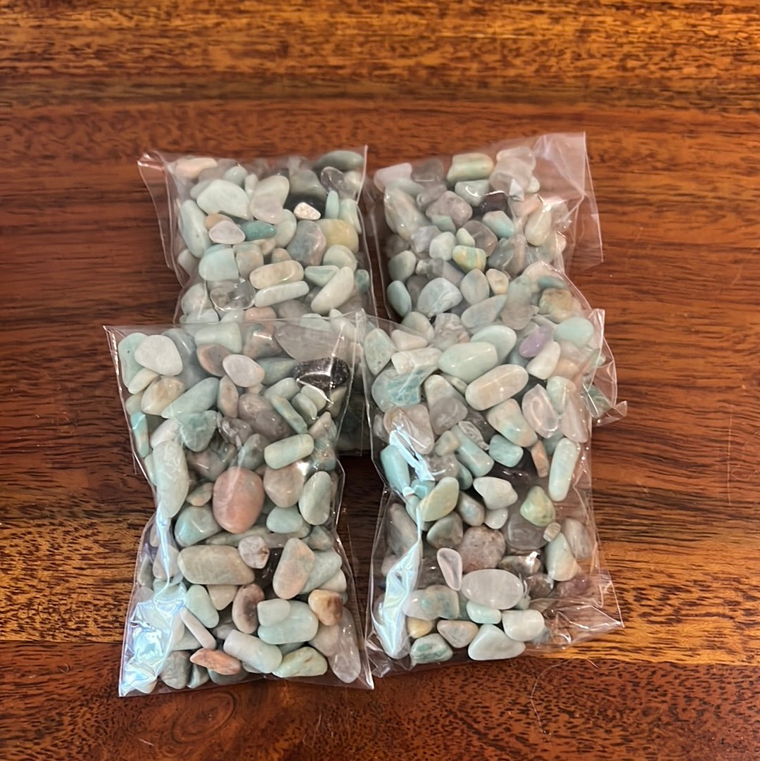 Amazonite chip bag