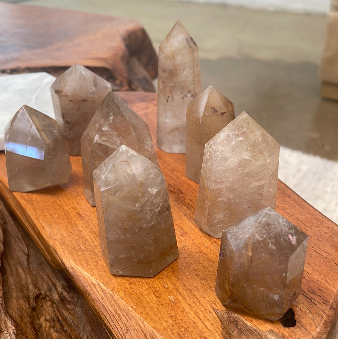 Rutilated Quartz Polished Points