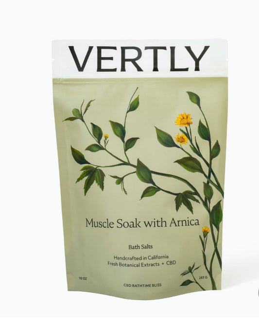 Vertly Muscle Soak Bath Salts cbd bathtime bliss