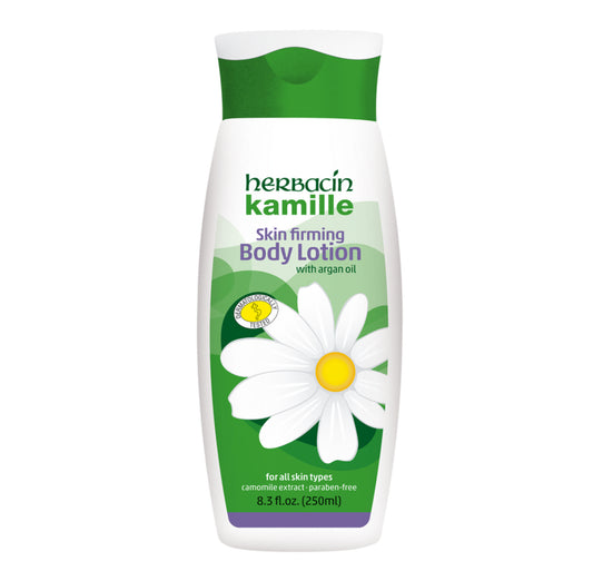 HERBACIN KAMILLE FIRMING BODY LOTION - WITH ARGAN OIL - BOTTLE 8.3 FL.OZ.