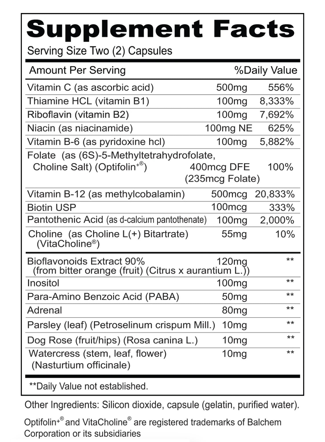 Stress B & C with Adrenal