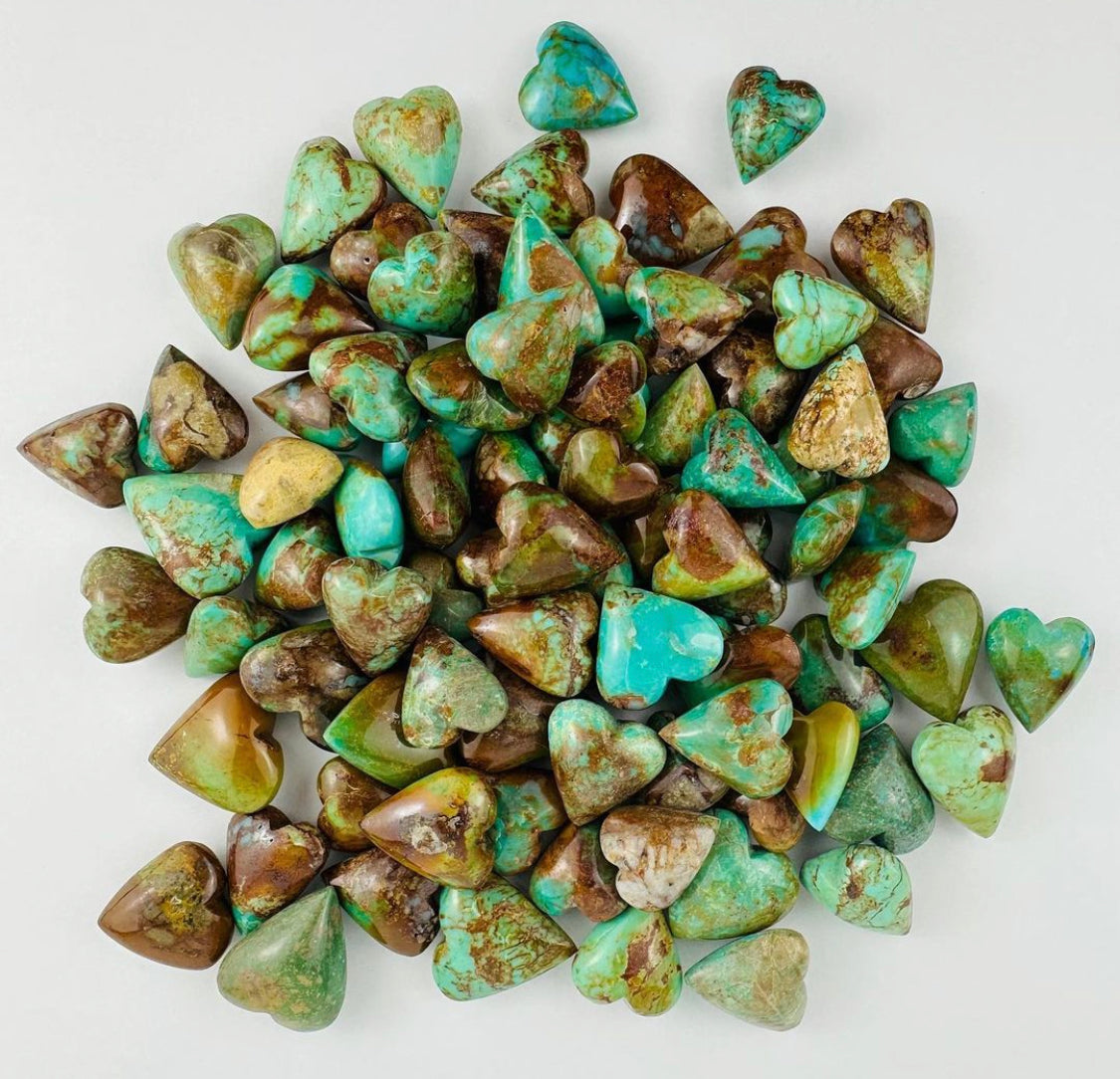 Small Turquoise Hearts