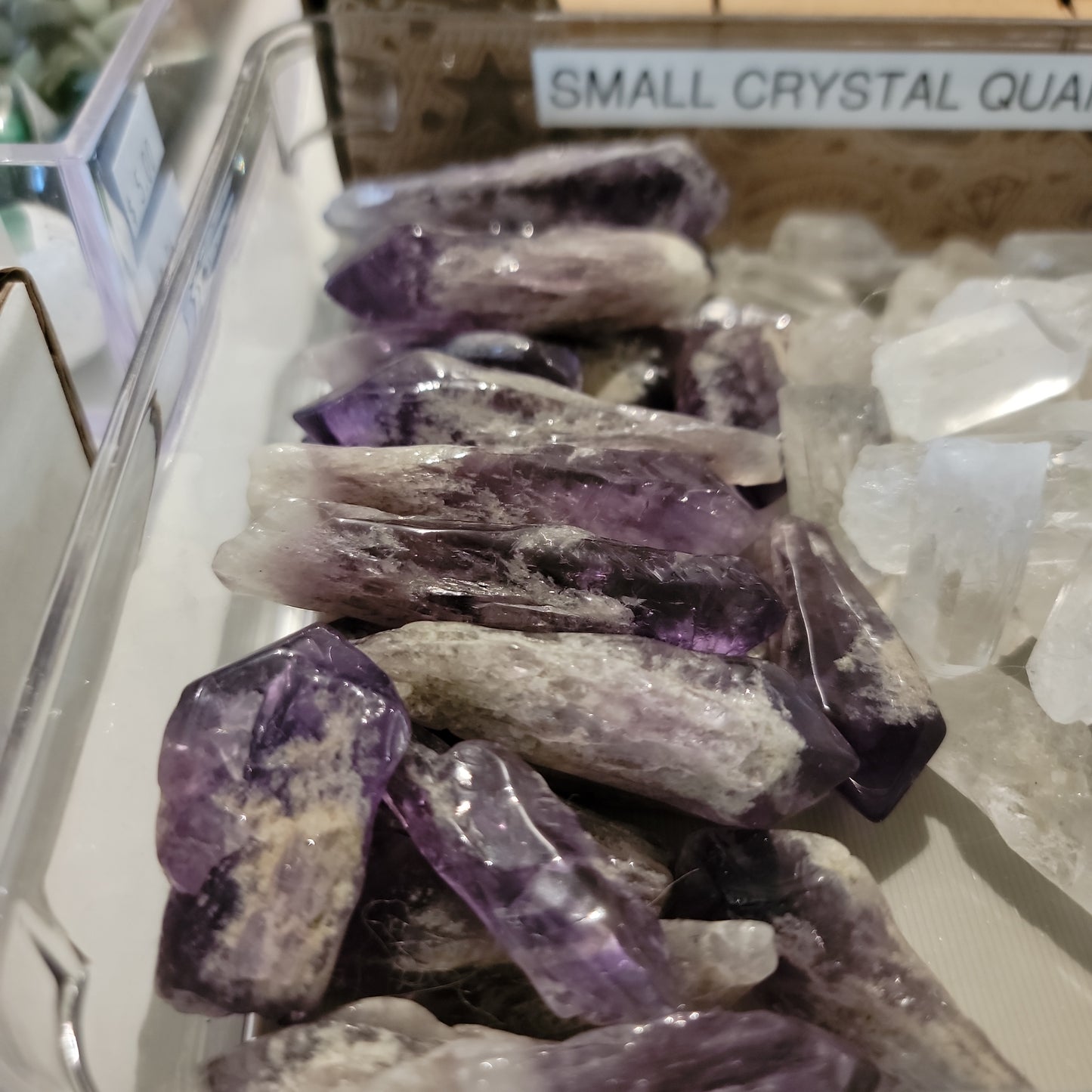 Elestial Amethyst Tumbled Points