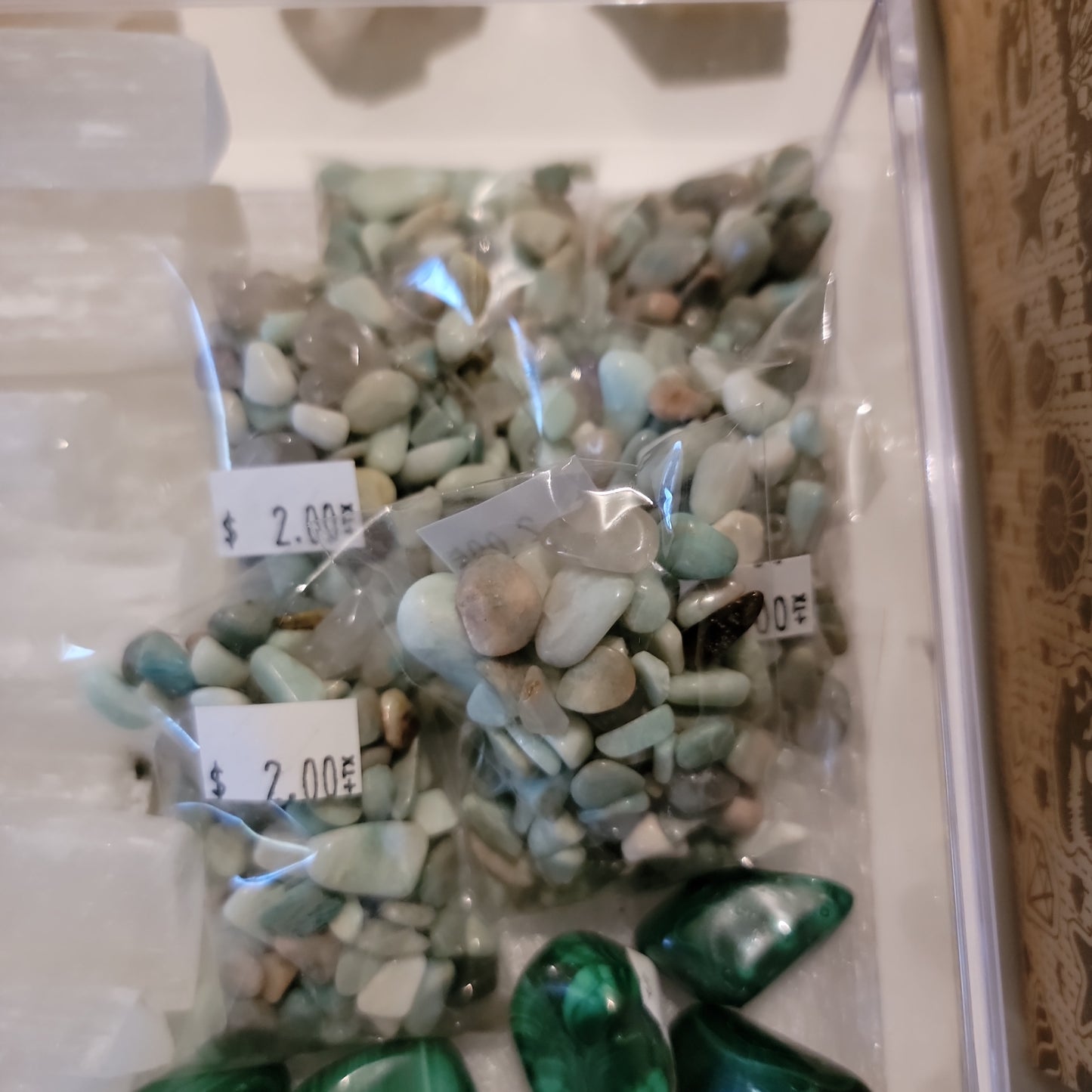 Amazonite chip bag