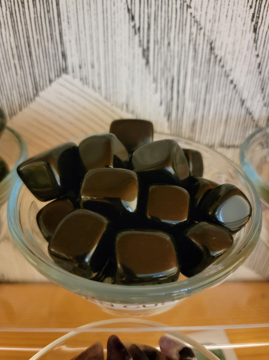 Obsidian Tumbled Cubes