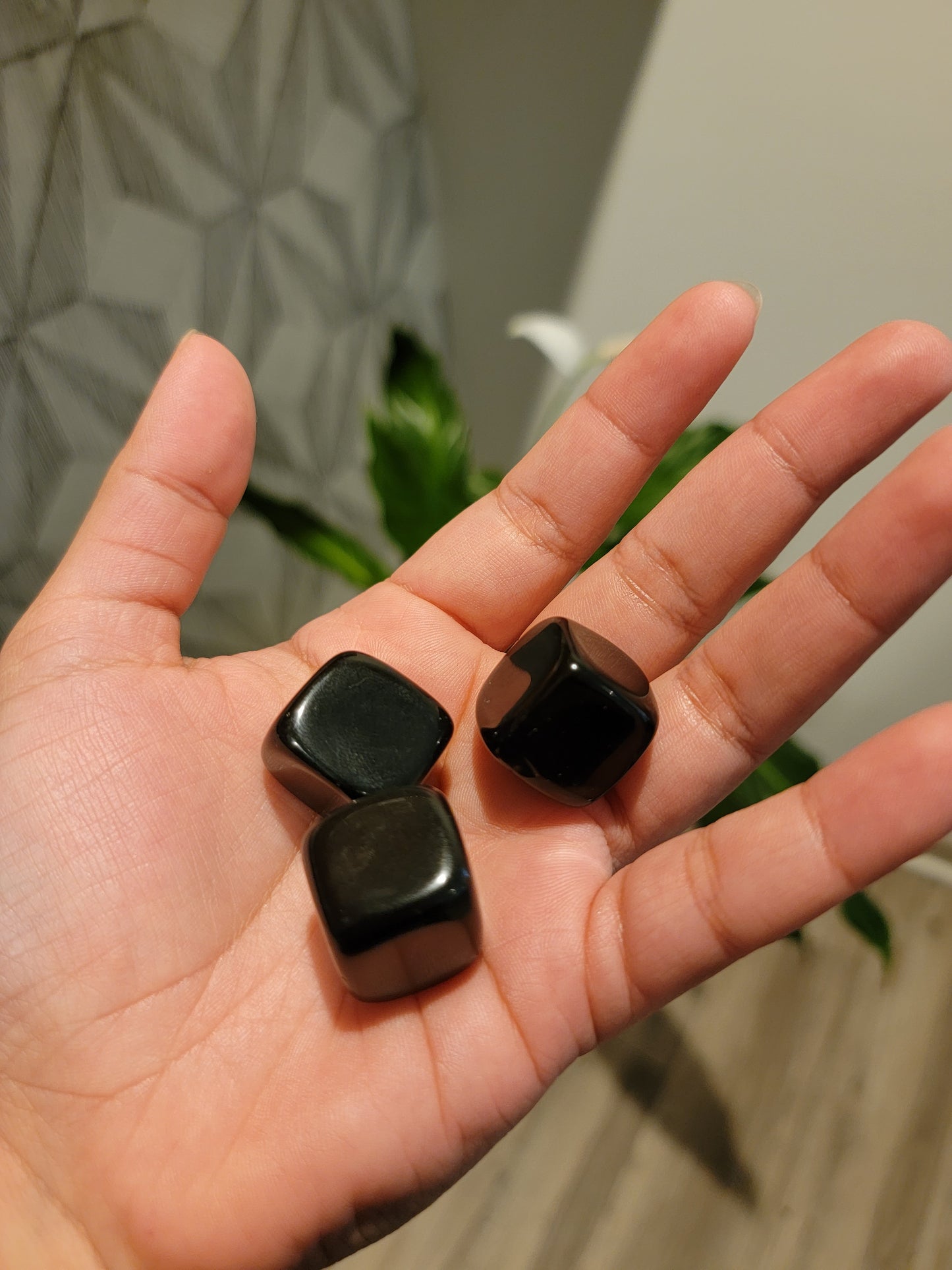 Obsidian Tumbled Cubes