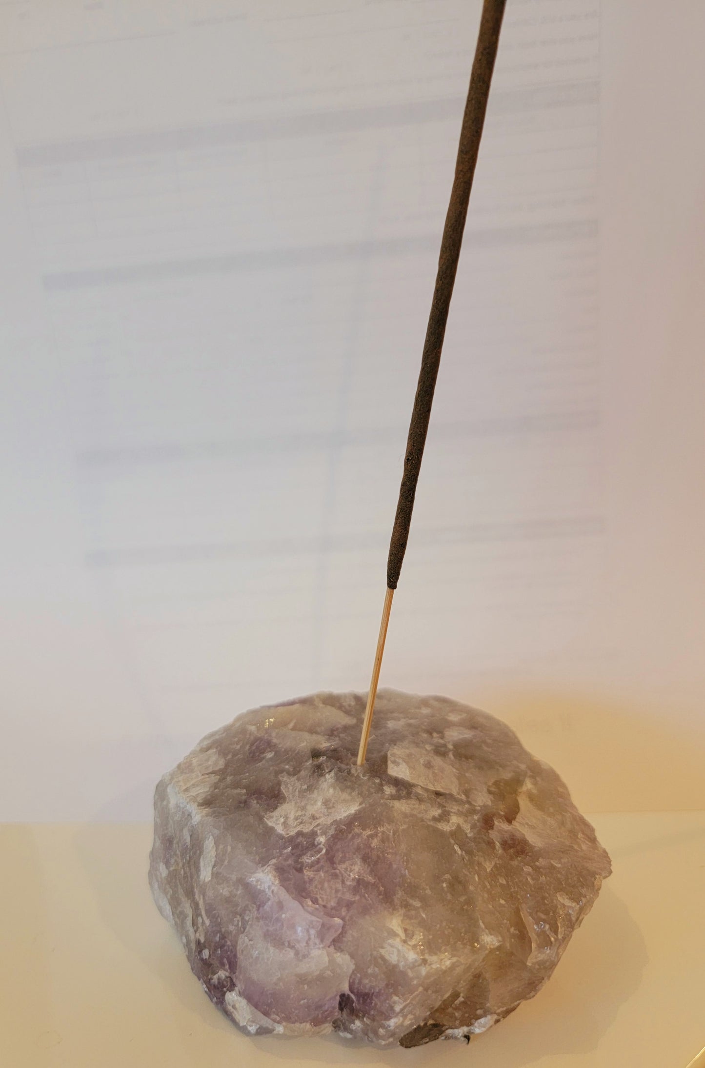 Rough Stone Incense Holder Amethyst