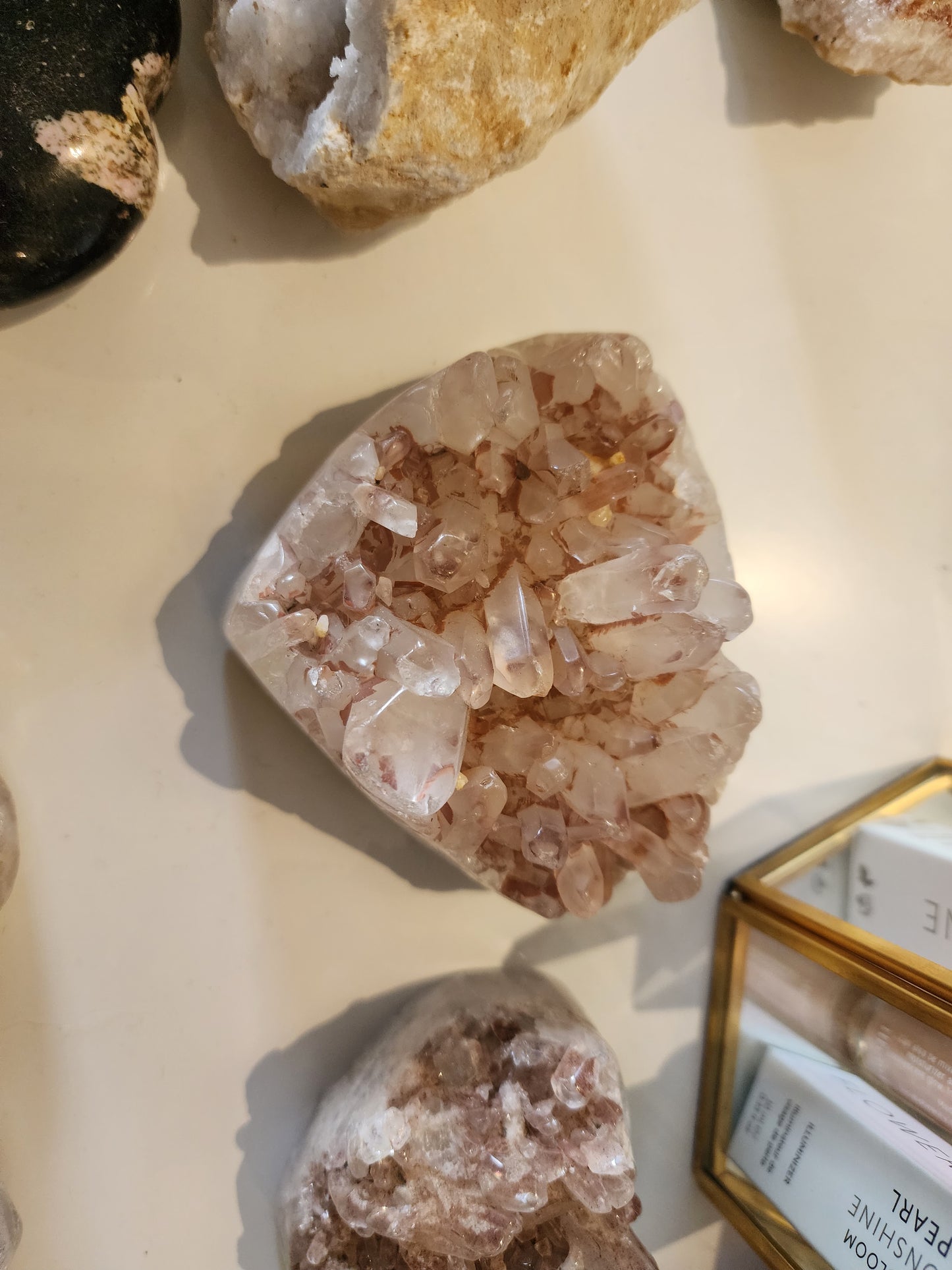 Lithium Quartz Heart Cluster (rare)