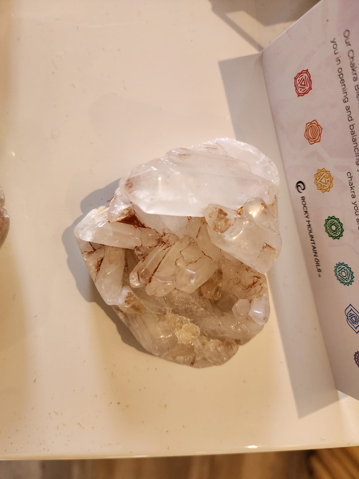 Lithium Quartz Heart Cluster (rare)