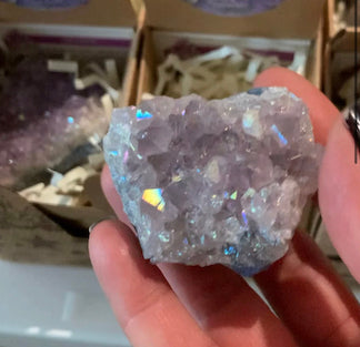 Aura Amethyst Cluster