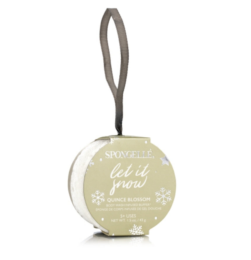 Merry & Bright Holiday Ornament Gift Set pomegranate peppermint, blossom